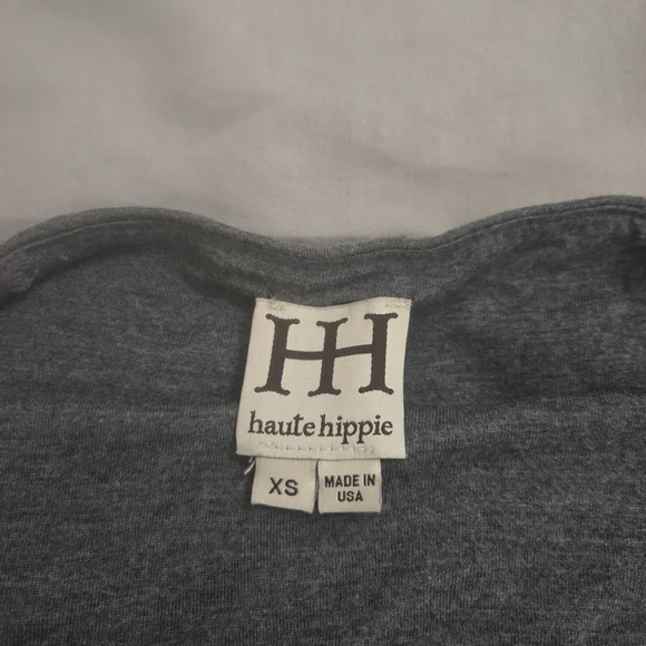 Haute Hippie Gray Maxi Skirt/Dress with Tiered Ruffles - Picture 2 of 4